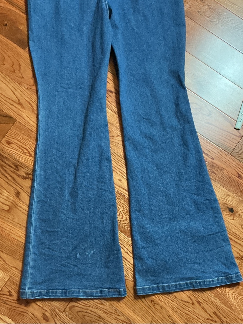 Girl.ish Classic Blue Denim Short-Sleeve Zip-Front Jumpsuit - Picture 10 of 11